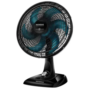 Ventilador de Mesa Mondial Super Power 40cm 6 Pás 3 Velocidades VSP-40-AP - Preto/Azul - 110 Volts