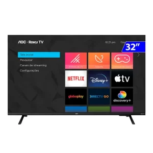 Smart TV AOC LED 32" HD WI-FI Roku HDMI USB 32S5045