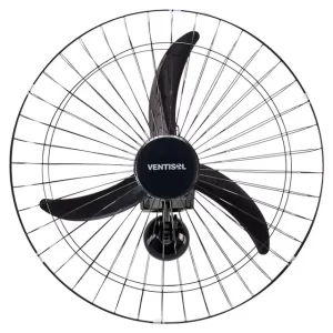 Ventilador de Parede Ventisol Premium 60cm 3 Pás 3 velocidades 200W 543 - Preto - Bivolt